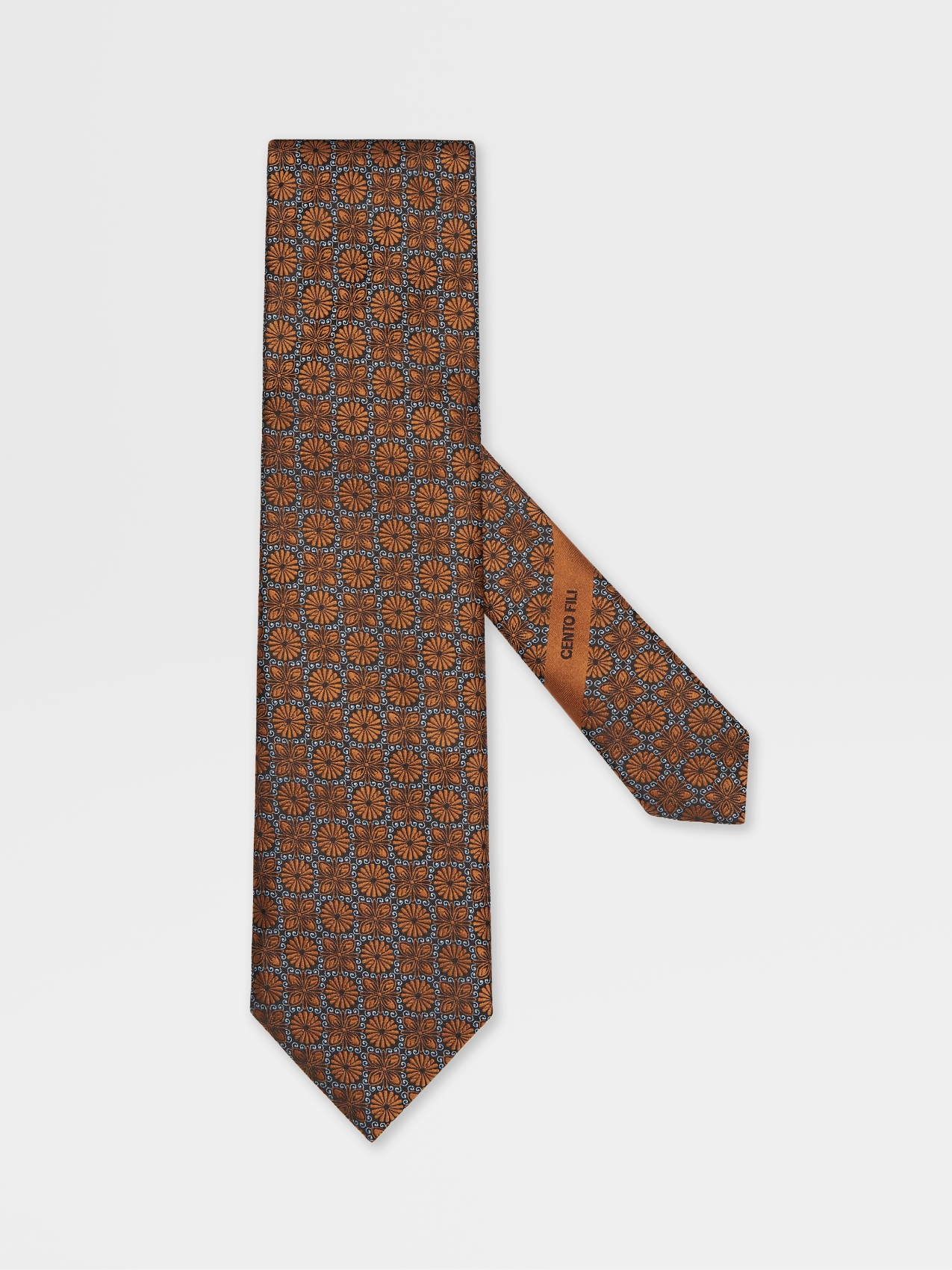 Corbata de Seda CENTO FILI Color Foliage